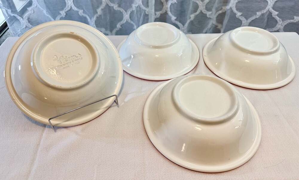 Set of 4 Large Primula Italian Botanical Soup Bowls - Picture 10 of 13